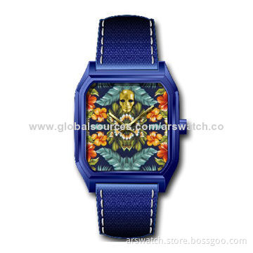 New Fashionable Women's Watch, Alloy Case with Leather Strap